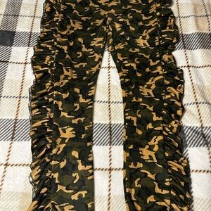 Fashion nova Camouflage Ruffle Pants